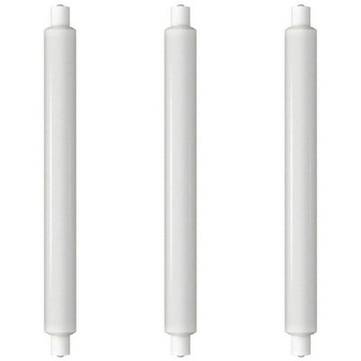 Crompton Lamps LED 284mm Double Ended Tubular 6W SCC-S15 Cool White Opal (40W Eqv) (3 Pack)