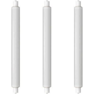 Crompton Lamps LED 284mm Double Ended Tubular 6W SCC-S15 Warm White Opal (40W Eqv) (3 Pack)