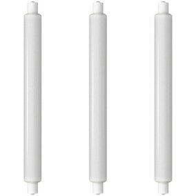 Crompton Lamps LED 284mm Double Ended Tubular 6W SCC-S15 Warm White Opal (40W Eqv) (3 Pack)