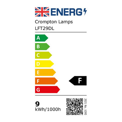 Crompton Lamps LED 2ft T8 Tube 9W (10 Pack) Daylight