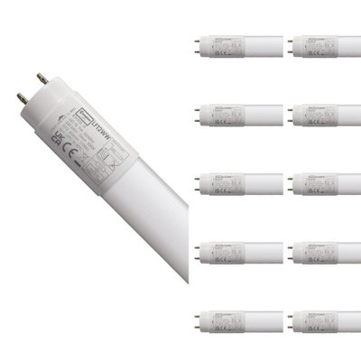 Crompton Lamps LED 2ft T8 Tube 9W (10 Pack) Warm White Opal