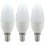 Crompton Lamps LED Candle 4.9W E14 Warm White Opal (40W Eqv) (3 Pack)