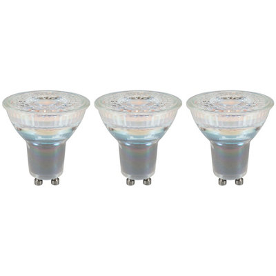 Crompton Lamps LED Dim To Warm GU10 Bulb 5.5W Dimmable Warm White (50W Eqv) (3 Pack)
