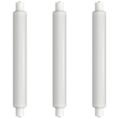 Crompton Lamps LED Double Ended Tubular 3.5W SCC-S15 Cool White Opal (30W Eqv) (3 Pack)