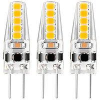 Crompton Lamps LED G4 Capsule 2W 12V AC/DC Cool White Clear (10W Eqv) (3 Pack)