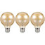Crompton Lamps LED G80 Globe 5W E27 Dimmable Filament Extra Warm White Antique Bronze (35W Eqv) (3 Pack)
