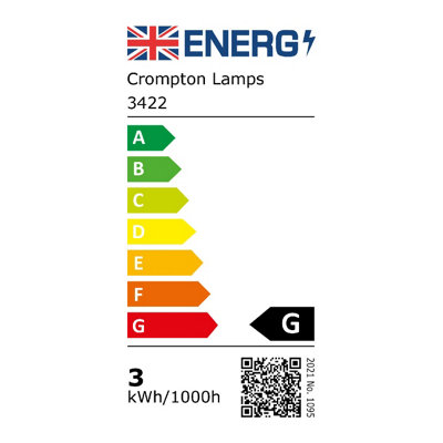 Crompton Lamps LED G9 Capsule 2.5W Cool White Opal (25W Eqv) (3 Pack)