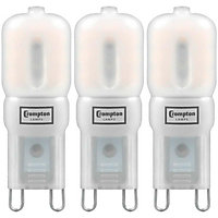 Crompton Lamps LED G9 Capsule 2.5W Warm White Opal (25W Eqv) (3 Pack)