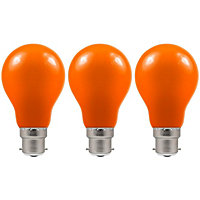 Crompton Lamps LED GLS 1.5W B22 IP65 Amber (3 Pack)