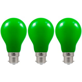 Crompton Lamps LED GLS 1.5W B22 IP65 Green (3 Pack)