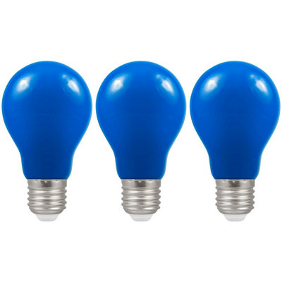 Crompton Lamps LED GLS 1.5W E27 IP65 Blue (3 Pack) | DIY At B&Q