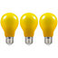 Crompton Lamps LED GLS 1.5W E27 IP65 Yellow (3 Pack)