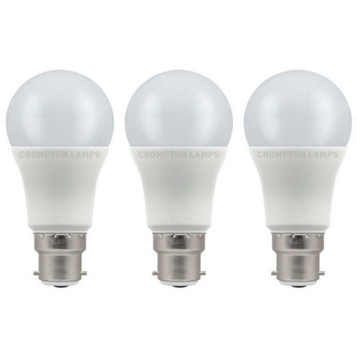 Crompton Lamps LED GLS 11W B22 Cool White Opal (75W Eqv) (3 Pack) | DIY ...