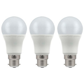 Crompton Lamps LED GLS 11W B22 Cool White Opal (75W Eqv) (3 Pack)