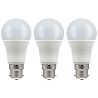 Crompton Lamps LED GLS 11W B22 Dimmable Warm White Opal (75W Eqv) (3 Pack)