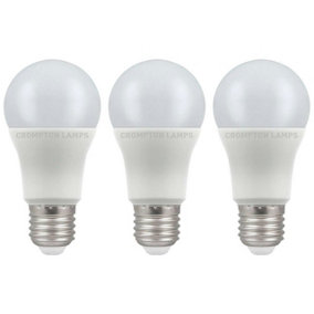 Crompton Lamps LED GLS 11W E27 Dimmable Daylight Opal (75W Eqv) (3 Pack)