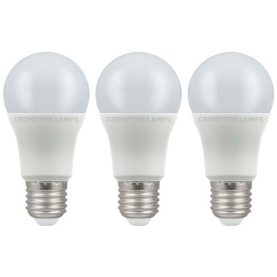 Crompton Lamps LED GLS 11W E27 Dimmable Warm White Opal (75W Eqv) (3 Pack)