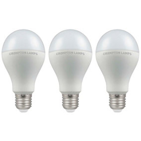 Crompton Lamps LED GLS 14W E27 Dimmable Warm White Opal (100W Eqv) (3 Pack)