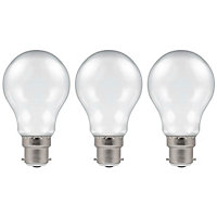 Crompton Lamps LED GLS 4.5W B22 Harlequin IP65 White Translucent (3 Pack)