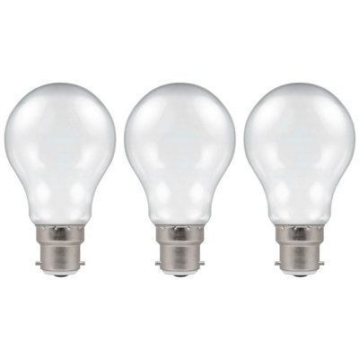 Crompton Lamps LED GLS 4.5W B22 Harlequin IP65 White Translucent (3 Pack)