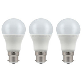 Crompton Lamps LED GLS 4.5W B22 Warm White Opal (40W Eqv) (3 Pack)