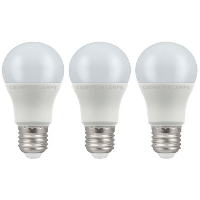 Crompton Lamps LED GLS 4.5W E27 Warm White Opal (40W Eqv) (3 Pack)