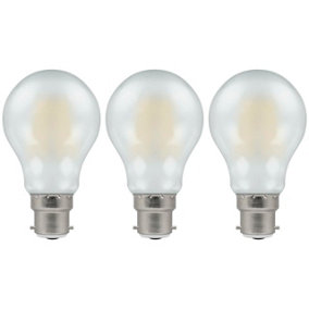 Crompton Lamps LED GLS 7.5W B22 Dimmable Filament Pearl Warm White (60W Eqv) (3 Pack)