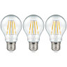 Crompton Lamps LED GLS 7.5W E27 Dimmable Filament Warm White Clear (60W Eqv) (3 Pack)