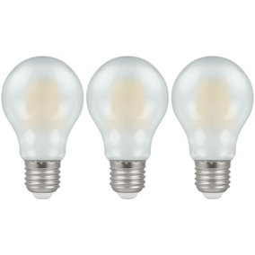 Crompton Lamps LED GLS 7.5W E27 Dimmable Filament Warm White Pearl (60W Eqv) (3 Pack)