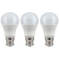 Crompton Lamps LED GLS 8.5W B22 Warm White Opal (60W Eqv) (3 Pack)