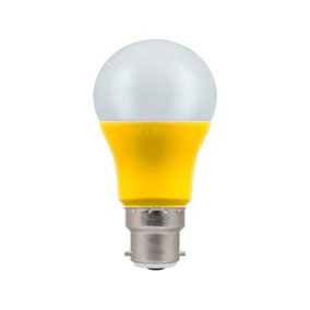 Crompton Lamps LED GLS 9W B22 110V Cool White Opal Yellow (60W Eqv)