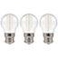 Crompton Lamps LED Golfball 4.5W B22 Harlequin IP65 White (3 Pack)