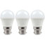 Crompton Lamps LED Golfball 4.9W B22 Warm White Opal (40W Eqv) (3 Pack)