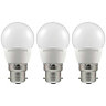 Crompton Lamps LED Golfball 5.5W B22 Dimmable Cool White Opal (40W Eqv) (3 Pack)