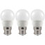 Crompton Lamps LED Golfball 5.5W B22 Dimmable Daylight Opal (40W Eqv) (3 Pack)