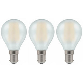 Crompton Lamps LED Golfball 5W B15 Dimmable Filament Pearl Warm White (40W Eqv) (3 Pack)
