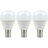 Crompton Lamps LED Golfball 5W B15 Warm White Opal (40W Eqv) (3 Pack)