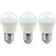 Crompton Lamps LED Golfball 5W E27 Dimmable Daylight Opal (40W Eqv) (3 Pack)