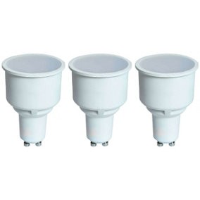 Crompton Lamps LED GU10 Bulb 4.9W Long Barrel 74mm Warm White (50W Eqv) (3 Pack)
