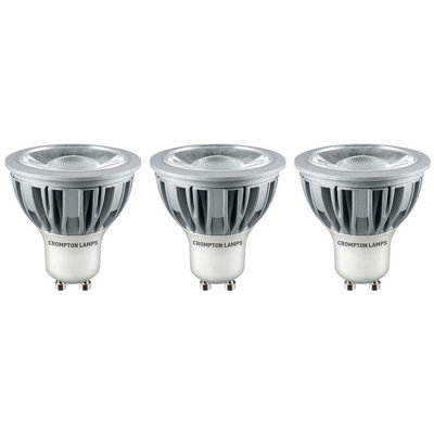 Crompton Lamps LED GU10 Bulb 5W Cool White (3 Pack)