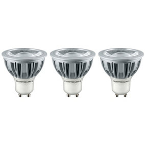 Crompton Lamps LED GU10 Bulb 5W Cool White (3 Pack)