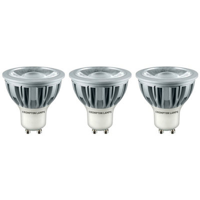 Crompton Lamps LED GU10 Bulb 5W Dimmable Warm White (3 Pack)