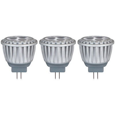 Crompton Lamps LED MR11 Bulb 4W GU4 12V Cool White Clear (35W Eqv) (3 Pack)