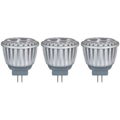 Crompton Lamps LED MR11 Bulb 4W GU4 12V Warm White Clear (35W Eqv) (3 Pack)