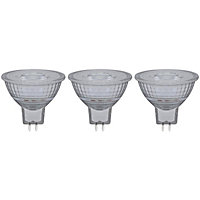 Crompton Lamps LED MR16 Bulb 5W GU5.3 12V Warm White Clear (35W Eqv) (3 Pack)