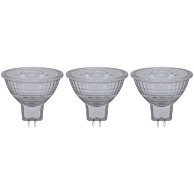 Crompton Lamps LED MR16 Bulb 5W GU5.3 12V Warm White Clear (35W Eqv) (3 Pack)