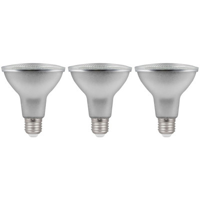Crompton Lamps LED PAR30 Reflector 9.5W E27 Dimmable Warm White Prismatic (3 Pack)