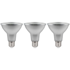 Crompton Lamps LED PAR30 Reflector 9.5W E27 Dimmable Warm White Prismatic (3 Pack)