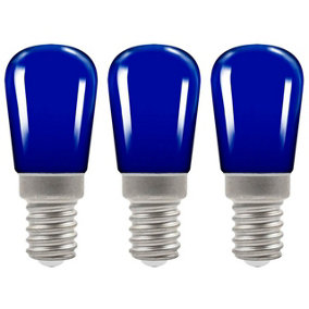 Crompton Lamps LED Pygmy 1.3W E14 Coloured IP65 Blue (3 Pack)