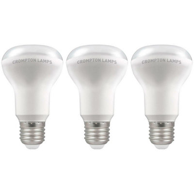 Crompton Lamps LED R63/R64 Reflector 8.5W E27 Warm White Opal (85W Eqv) (3 Pack)